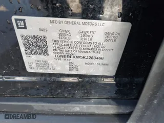 2019 Chevrolet Traverse LS with VIN 1GNERFKW5KJ283466, listed as a IAAI auction lot 41695373 with 109,401 mi miles. Bid and sale history available at carsss.com. Image 9.