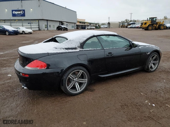 2007 BMW 6 Series M6 with VIN WBSEK93517CY78050, listed as a Copart auction lot 77891944 with 83,403 mi miles and Salvage Title. Bid and sale history available at carsss.com. Image 3.