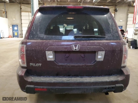 2007 Honda Pilot EX-L with VIN 5FNYF28667B035000, listed as a Copart auction lot 46336485 with 206,341 mi miles and Salvage Title. Bid and sale history available at carsss.com. Image 6.