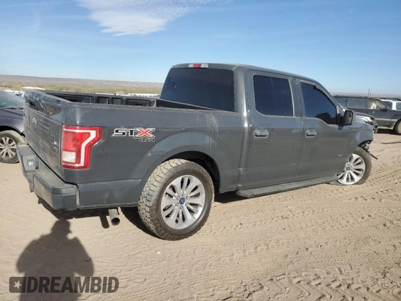 2017 Ford F-150 XL with VIN 1FTEW1EPXHKD42216, listed as a Copart auction lot 49126635 with 84,504 mi miles and Salvage Title. Bid and sale history available at carsss.com. Image 3.