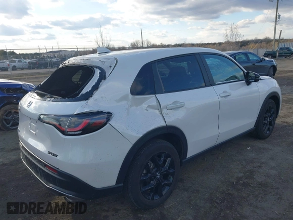 2024 Honda HR-V Sport with VIN 3CZRZ2H54RM778685, listed as a IAAI auction lot 41624412 with 15,120 mi miles. Bid and sale history available at carsss.com. Image 4.