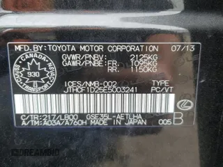 2014 Lexus IS 250 z VIN JTHCF1D25E5003241, wystawiony jako Copart lot #62845835 z przebiegiem 238 764 mil mil oraz Czysty tytuł • Clean title. Historia ofert i sprzedaży dostępna na DreamBid. Obrazek 12.