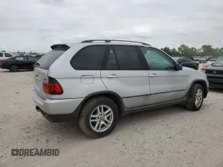 2005 BMW X5 3.0i with VIN 5UXFA13575LU46719, listed as a Copart auction lot 53443085 with 126,041 mi miles and Salvage Title. Bid and sale history available at carsss.com. Image 3.