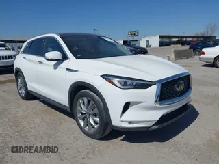 2020 Infiniti QX50 ESSENTIAL with VIN 3PCAJ5M32LF103266, listed as a IAAI auction lot 41822904 with 39,834 mi miles. Bid and sale history available at carsss.com. Image 1.