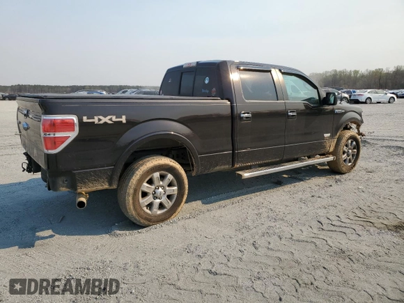 2013 Ford F-150 XL with VIN 1FTFW1ET3DKF02870, listed as a Copart auction lot 50087645 with 159,837 mi miles and Salvage Title. Bid and sale history available at carsss.com. Image 3.