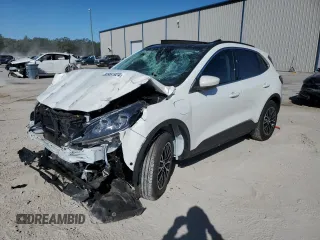 2022 Ford Escape Titanium Plug-In Hybrid with VIN 1FMCU0LZ2NUB80380, listed as a Copart auction lot 80961924 with 7,858 mi miles and Salvage title. Bid and sale history available at DreamBid. Image 1.