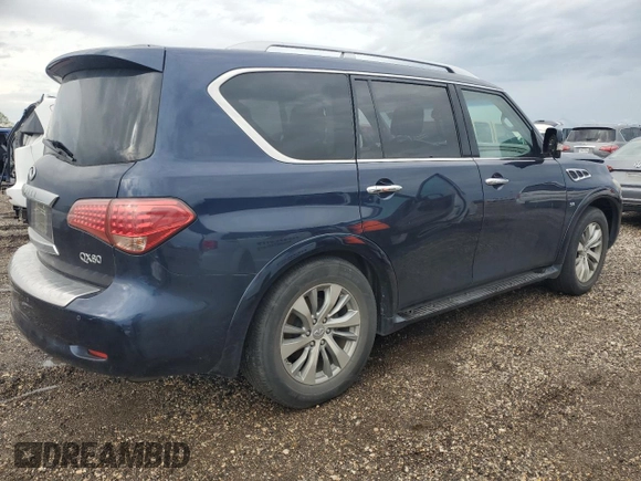 2017 Infiniti QX80 with VIN JN8AZ2NF7H9644383, listed as a Copart auction lot 49995815 with Not provided miles and Clean title. Bid and sale history available at DreamBid. Image 3.