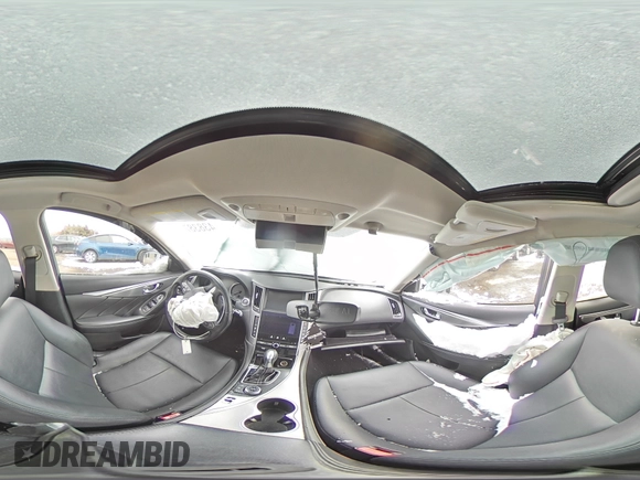 2016 Infiniti Q50 Premium with VIN JN1CV7AR5GM253082, listed as a Copart auction lot 43838735 with Not Provided miles and Salvage Title. Bid and sale history available at DreamBid. Image 13.