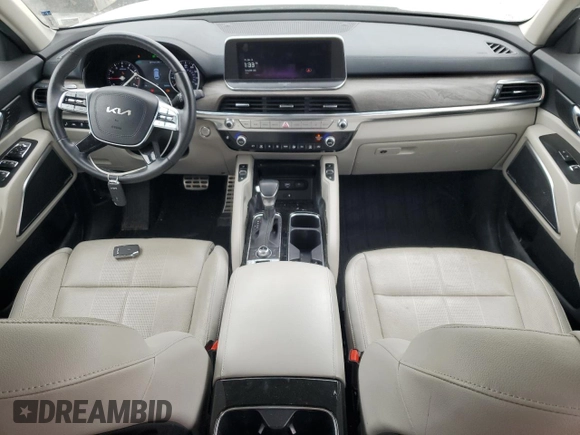 2022 Kia Telluride SX with VIN 5XYP5DHC4NG246878, listed as a Copart auction lot 53705855 with 58,265 mi miles and Salvage title. Bid and sale history available at DreamBid. Image 8.