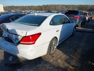 2014 Hyundai Equus Signature with VIN KMHGH4JH2EU083333, listed as a IAAI auction lot 41456178 with 111,929 mi miles and . Bid and sale history available at DreamBid. Image 3.
