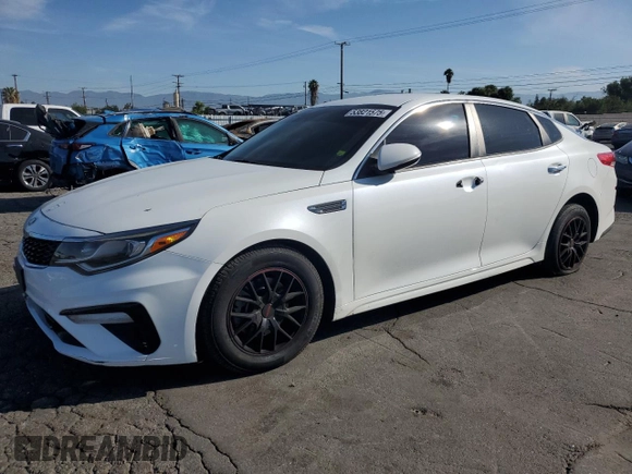 2019 Kia Optima LX z VIN 5XXGT4L33KG302810, wystawiony jako Copart lot #53821575 z przebiegiem 122 733 mil mil oraz Szkoda całkowita • Salvage title. Historia ofert i sprzedaży dostępna na DreamBid. Obrazek 1.