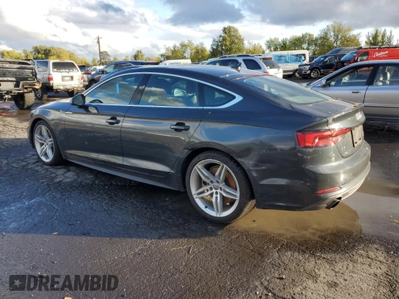 2018 Audi A5 Sportback Prestige z VIN WAUFNCF56JA079425, wystawiony jako Copart lot #71785074 z przebiegiem 38 759 mil mil oraz Szkoda całkowita • Salvage title. Historia ofert i sprzedaży dostępna na DreamBid. Obrazek 2.