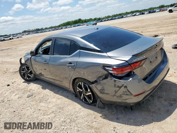 2024 Nissan Sentra SV with VIN 3N1AB8CVXRY217033, listed as a Copart auction lot 58655825 with 21,531 mi miles and Salvage title. Bid and sale history available at DreamBid. Image 2.