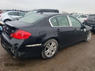 2011 Infiniti G25 x with VIN JN1DV6AR9BM650303, listed as a Copart auction lot 65888674 with Not Provided miles and Salvage Title. Bid and sale history available at carsss.com. Image 3.