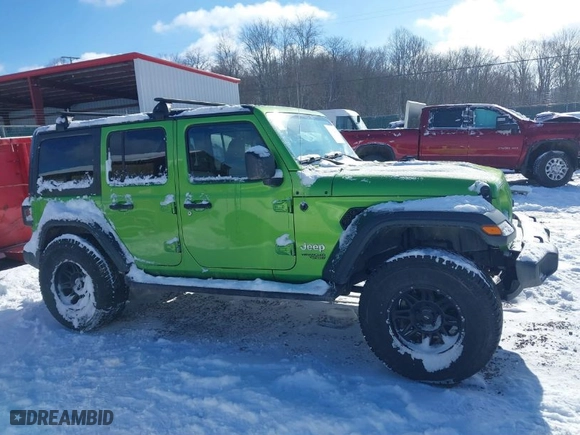 2019 Jeep Wrangler Unlimited Sport with VIN 1C4HJXDG6KW578717, listed as a IAAI auction lot 41309268 with 56,653 mi miles. Bid and sale history available at carsss.com. Image 13.
