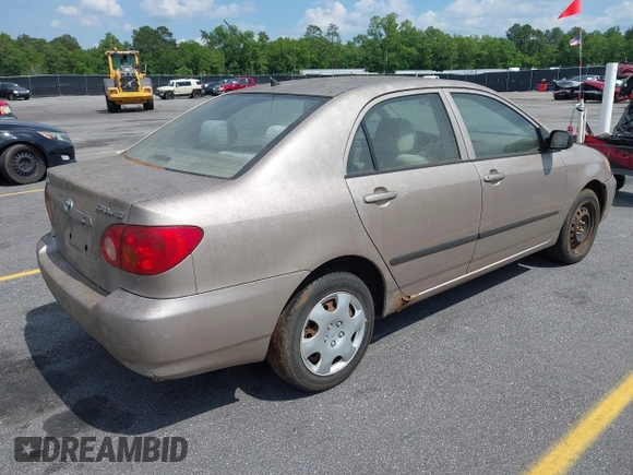 2003 Toyota Corolla CE with VIN 2T1BR32E03C102501, listed as a IAAI auction lot 42158080 with 62,688 mi miles and . Bid and sale history available at DreamBid. Image 4.