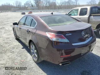 2012 Acura TL Tech Auto with VIN 19UUA8F52CA016622, listed as a Copart auction lot 49491415 with 124,605 mi miles and Salvage Title. Bid and sale history available at carsss.com. Image 2.