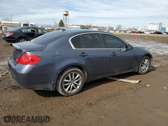 2008 Infiniti G35 Sedan x with VIN JNKBV61F68M262091, listed as a Copart auction lot 46885625 with 127,371 mi miles and Salvage Title. Bid and sale history available at carsss.com. Image 3.