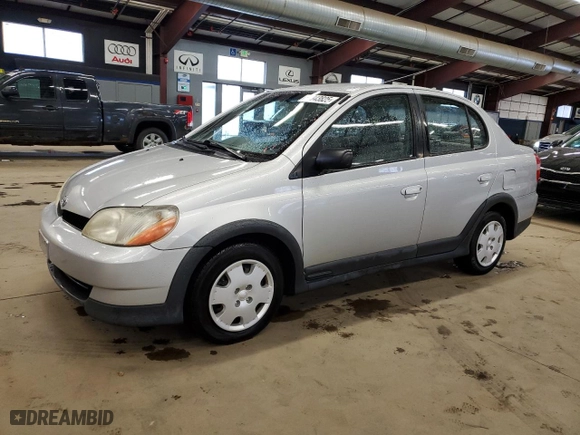 2002 Toyota ECHO with VIN JTDBT123725024220, listed as a Copart auction lot 50343825 with 108299 miles and Clean Title. Bid and sale history available at carsss.com. Image 1.