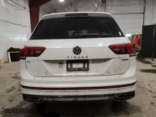 2023 Volkswagen Tiguan SE R-Line Black with VIN 3VV8B7AX4PM135217, listed as a Copart auction lot 47221635 with 19,676 mi miles and Salvage Title. Bid and sale history available at carsss.com. Image 6.