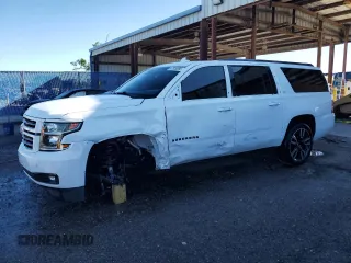 2019 Chevrolet Suburban LT with VIN 1GNSCHKC4KR359718, listed as a Copart auction lot 47928885 with 58,117 mi miles and Salvage Title. Bid and sale history available at DreamBid. Image 1.