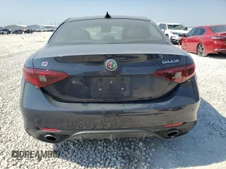 2019 Alfa Romeo Giulia Ti Sport with VIN ZARFAMBN6K7603610, listed as a Copart auction lot 74550354 with 46,722 mi miles and Salvage Title. Bid and sale history available at carsss.com. Image 6.