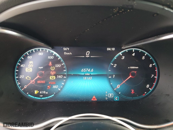 2022 Mercedes-Benz GLC with VIN W1N0G8DB7NV364974, listed as a Copart auction lot 42862315 with 18,165 mi miles and Clean Title. Bid and sale history available at carsss.com. Image 9.