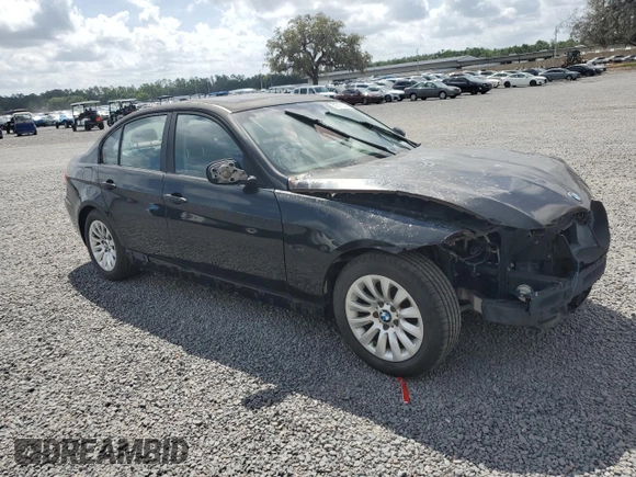 2009 BMW 3 Series 328i with VIN WBAPH77519NM28190, listed as a Copart auction lot 51776205 with 90,044 mi miles and Salvage Title. Bid and sale history available at carsss.com. Image 4.