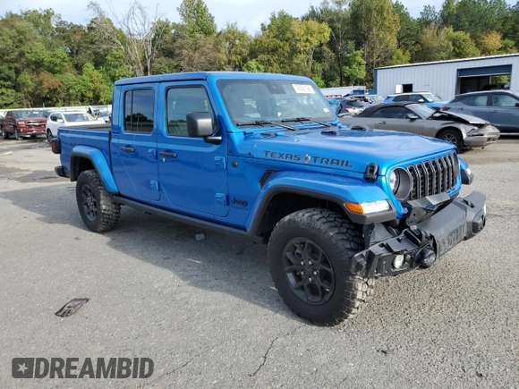 2024 Jeep Gladiator Sport z VIN 1C6HJTAG7RL123052, wystawiony jako Copart lot #79260194 z przebiegiem 2 808 mil mil oraz Szkoda całkowita • Salvage title. Historia ofert i sprzedaży dostępna na DreamBid. Obrazek 4.