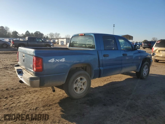 2006 Dodge Dakota SLT with VIN 1D7HW48NX6S503384, listed as a Copart auction lot 46328955 with 89,505 mi miles and Salvage Title. Bid and sale history available at carsss.com. Image 3.