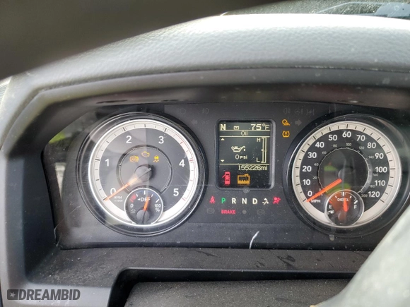 2018 Ram 2500 Tradesman with VIN 3C6UR5HL7JG284587, listed as a Copart auction lot 46193935 with 155,226 mi miles and Salvage Title. Bid and sale history available at carsss.com. Image 9.