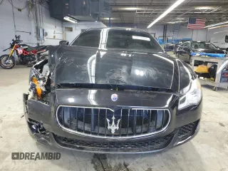2015 Maserati Quattroporte S Q4 z VIN ZAM56RRA5F1158269, wystawiony jako Copart lot #50154015 z przebiegiem 59 635 mil mil oraz Szkody całkowita. Historia ofert i sprzedaży dostępna na DreamBid. Obrazek 5.