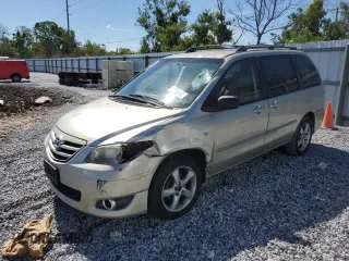2005 Mazda MPV LX z VIN JM3LW28J750539489, wystawiony jako Copart lot #60652015 z przebiegiem 177 983 mil mil oraz Szkoda całkowita • Salvage title. Historia ofert i sprzedaży dostępna na DreamBid. Obrazek 1.