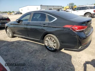2015 Hyundai Genesis 3.8L z VIN KMHGN4JEXFU060818, wystawiony jako Copart lot #52642045 z przebiegiem 138 591 mil mil oraz Szkoda całkowita • Salvage title. Historia ofert i sprzedaży dostępna na DreamBid. Obrazek 2.