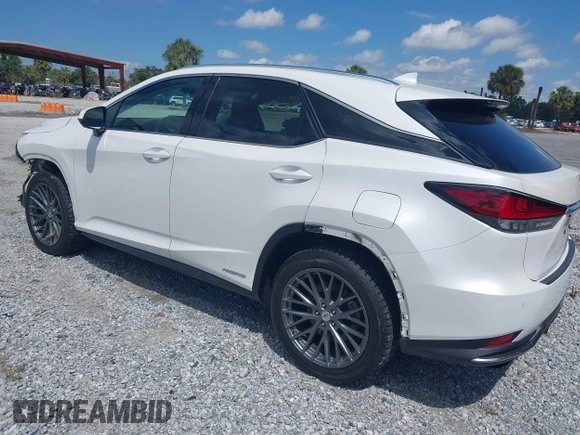 2021 Lexus RX with VIN 2T2JGMDA9MC058061, listed as a IAAI auction lot 42031419 with 40,698 mi miles. Bid and sale history available at carsss.com. Image 3.