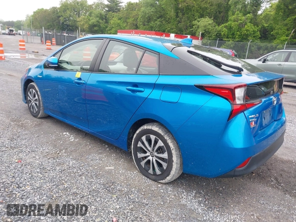 2020 Toyota Prius LE with VIN JTDL9RFU1L3017703, listed as a IAAI auction lot 42277379 with 25,593 mi miles and . Bid and sale history available at DreamBid. Image 3.