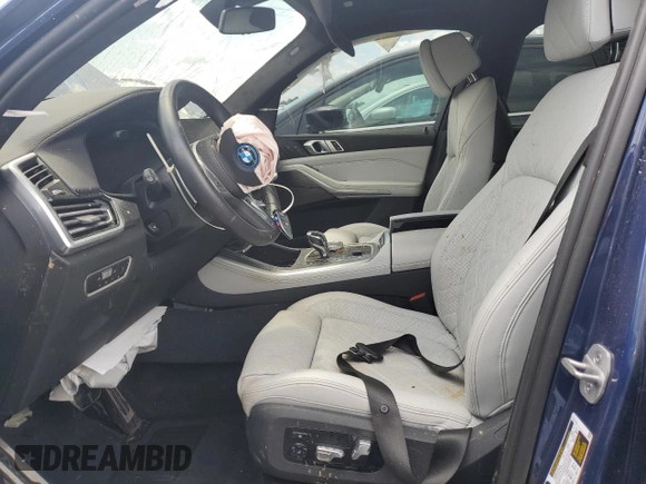 2023 BMW X5 xDrive45e with VIN 5UXTA6C06P9P92118, listed as a Copart auction lot 51798505 with Not provided miles and Salvage title. Bid and sale history available at DreamBid. Image 7.