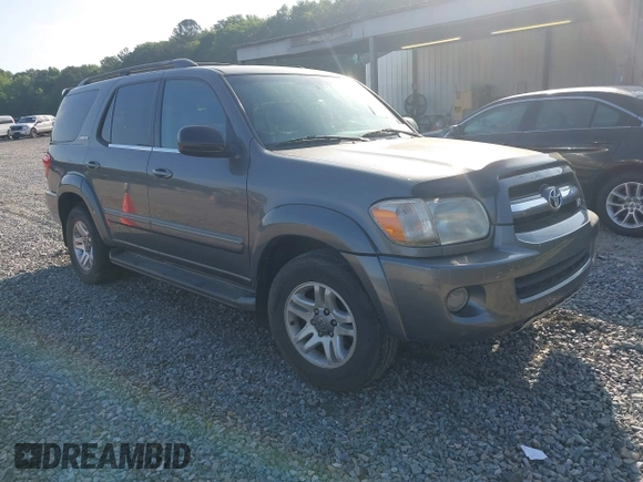 2005 Toyota Sequoia Limited with VIN 5TDZT38A05S248721, listed as a IAAI auction lot 42154610 with 155,469 mi miles and . Bid and sale history available at DreamBid. Image 1.