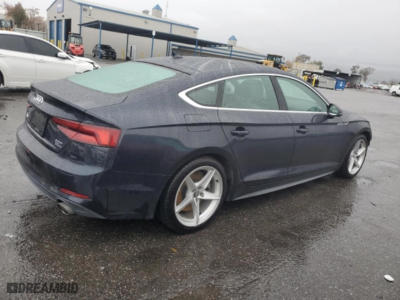 2018 Audi A5 Sportback Prestige with VIN WAUFNCF53JA092813, listed as a Copart auction lot 85264204 with NaN miles and Salvage Title. Bid and sale history available at carsss.com. Image 3.