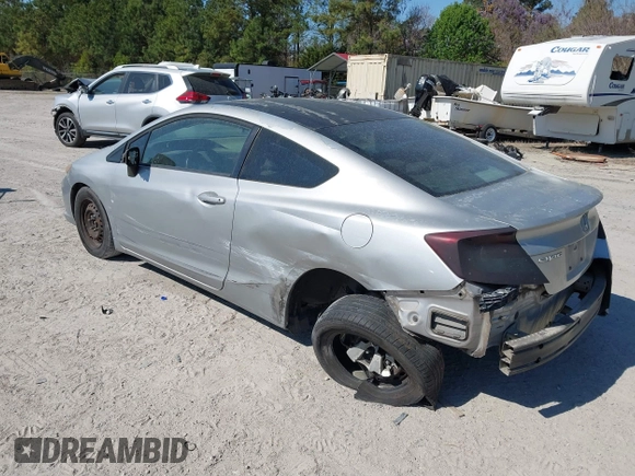2012 Honda Civic Cpe LX with VIN 2HGFG3B5XCH530848, listed as a IAAI auction lot 41855000 with 110,145 mi miles. Bid and sale history available at carsss.com. Image 3.