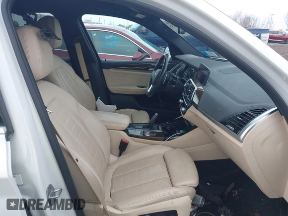 2019 BMW X3 xDrive30i with VIN 5UXTR9C5XKLE17238, listed as a IAAI auction lot 42030258 with 48,192 mi miles. Bid and sale history available at carsss.com. Image 5.