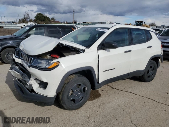 2021 Jeep Compass Freedom with VIN 3C4NJDAB3MT545189, listed as a Copart auction lot 45540474 with 32,563 mi miles and Salvage Title. Bid and sale history available at carsss.com. Image 1.