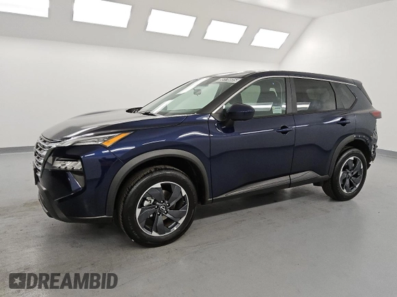 2025 Nissan Rogue SV with VIN 5N1BT3BA4SC825642, listed as a Copart auction lot 55176605 with 2,002 mi miles and Clean Title. Bid and sale history available at DreamBid. Image 1.