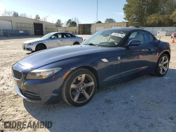 2013 BMW Z4 sDrive28i with VIN WBALL5C55DJ103887, listed as a Copart auction lot 85495214 with 115,860 mi miles and Salvage Title. Bid and sale history available at carsss.com. Image 1.