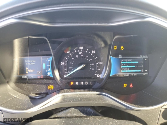 2018 Ford Fusion Hybrid SE with VIN 3FA6P0LU9JR286815, listed as a Copart auction lot 46149525 with 90,181 mi miles and Salvage Title. Bid and sale history available at carsss.com. Image 9.