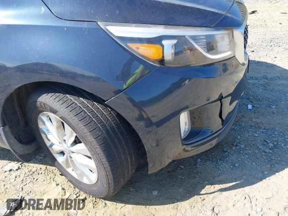 2017 Kia Sedona EX with VIN KNDMC5C11H6265352, listed as a IAAI auction lot 42181524 with 92,880 mi miles. Bid and sale history available at carsss.com. Image 6.