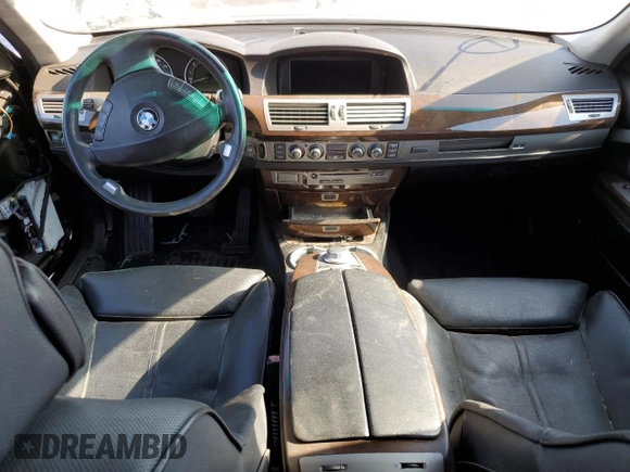 2008 BMW 7 Series 750i with VIN WBAHL835X8DT13297, listed as a Copart auction lot 61523864 with Not Provided miles and Salvage Title. Bid and sale history available at DreamBid. Image 8.
