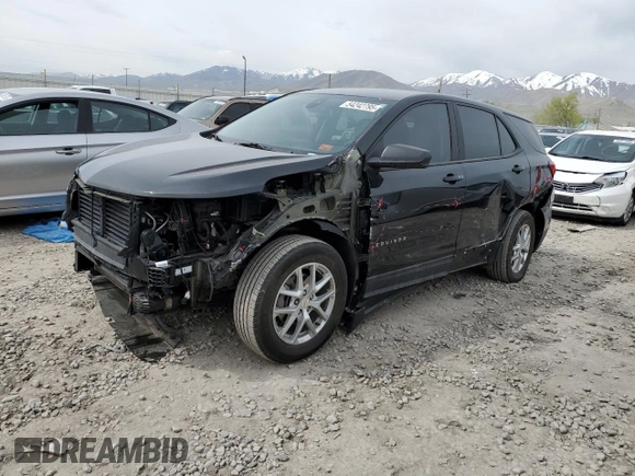 2023 Chevrolet Equinox LS z VIN 3GNAXHEG0PL176524, wystawiony jako Copart lot #54242795 z przebiegiem 26 915 mil mil oraz Szkoda całkowita • Salvage title. Historia ofert i sprzedaży dostępna na DreamBid. Obrazek 1.