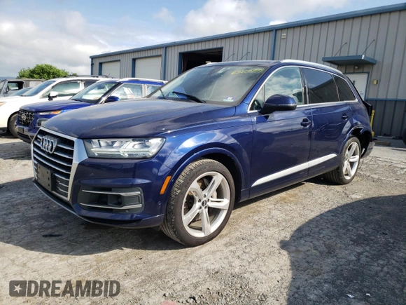 2019 Audi Q7 Prestige with VIN WA1VAAF7XKD032862, listed as a Copart auction lot 63205755 with 79,556 mi miles and Salvage title. Bid and sale history available at DreamBid. Image 1.