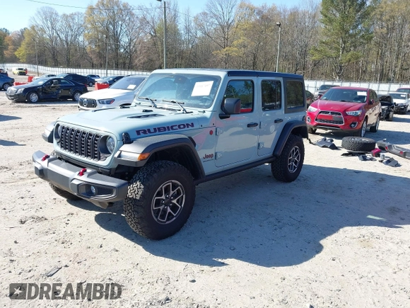 2024 Jeep Wrangler Rubicon with VIN 1C4PJXFG5RW268447, listed as a IAAI auction lot 41887497 with 3,005 mi miles. Bid and sale history available at carsss.com. Image 2.